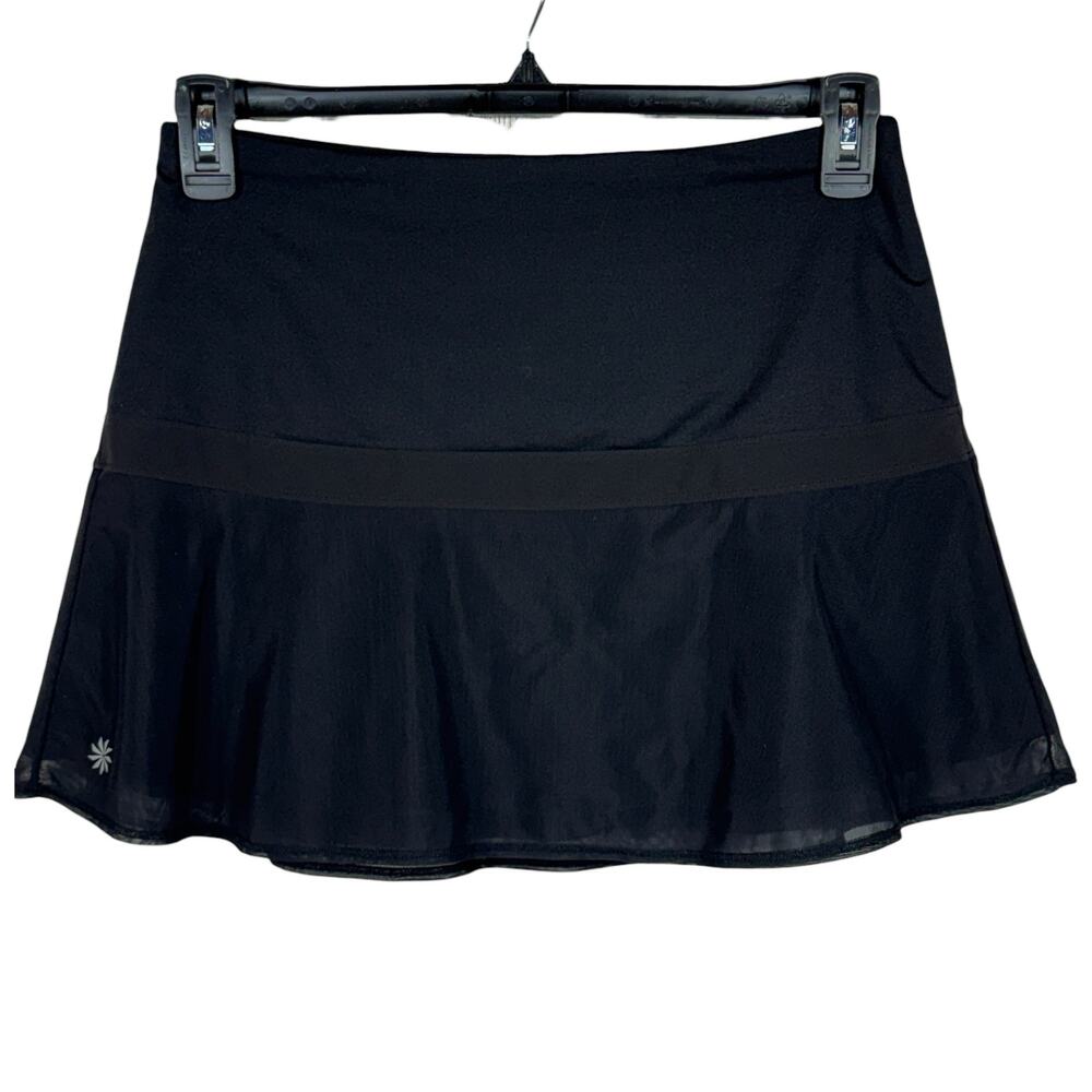 Athleta Small Upbeat Mesh Overlay Tennis Skort Stretch Built-In Shorts Pockets